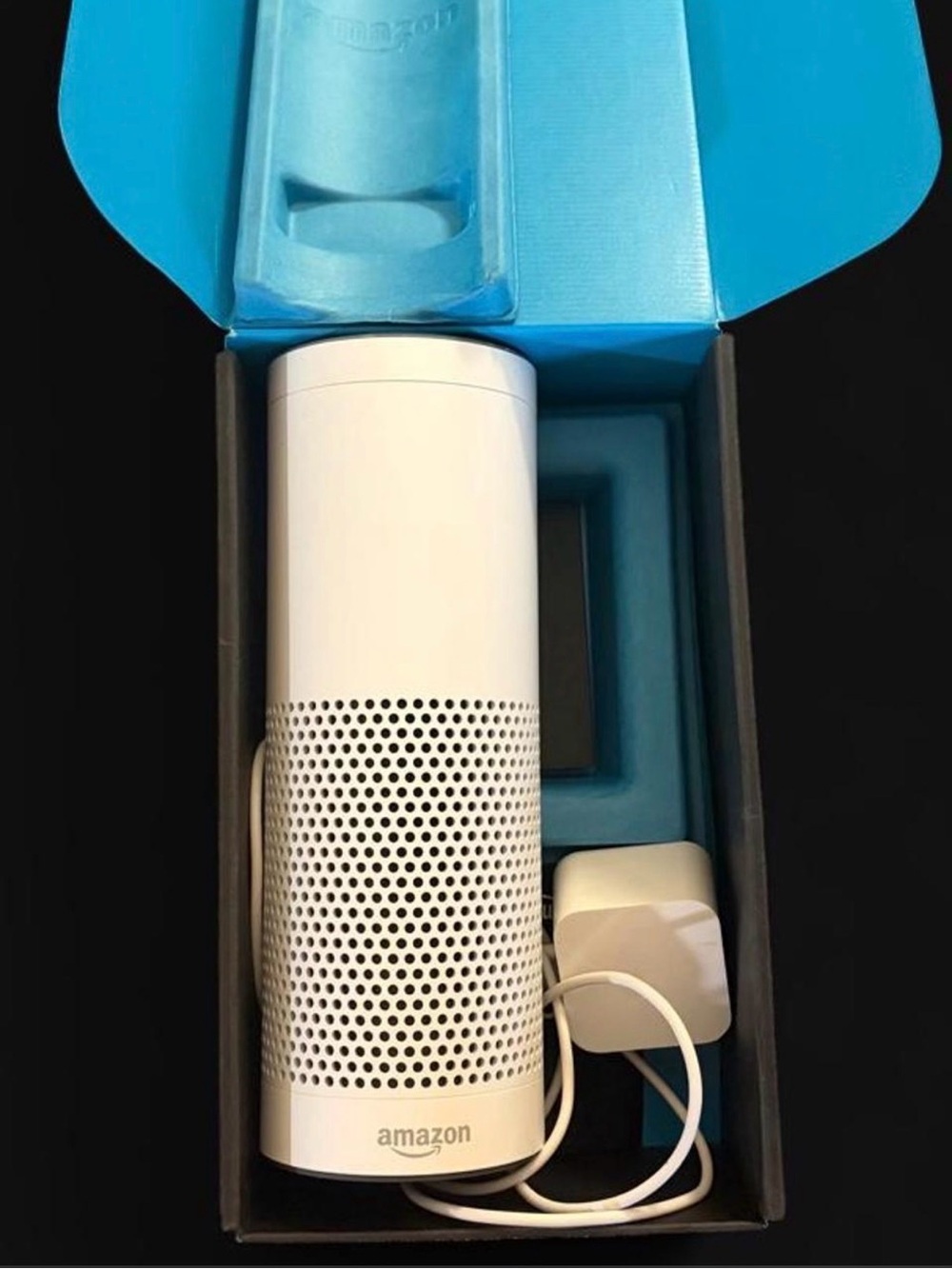 Amazon White Echo Voice-Activated Smart Speaker